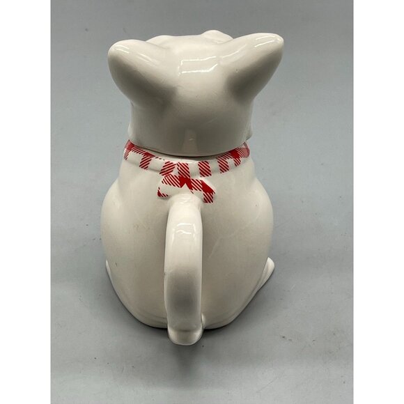MSRF inc. cup scotty dog lid handle bandana glass red white black length 7" READ - Picture 8 of 9